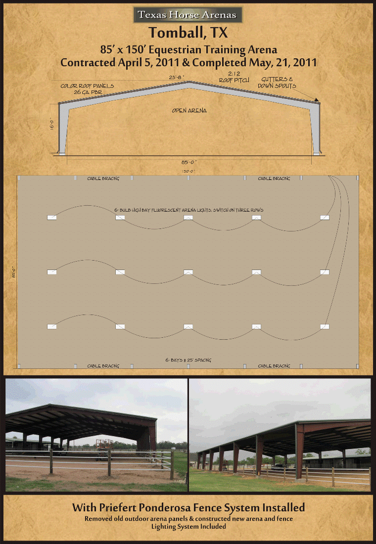 Texas Covered Horse Equestrian Arenas Builder Photos Tomball TX